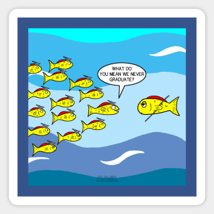 School of Fish and Graduation Magnet